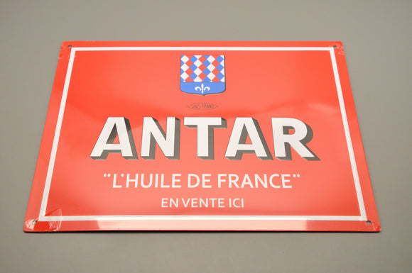 Plaque métal publicitaire 