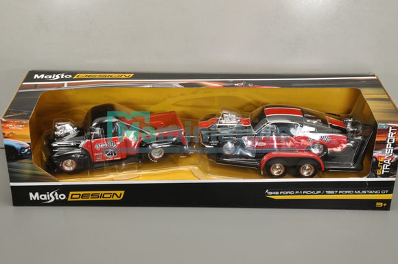 Ford Pick Up 1948 + Mustang 1967 1/24 MAISTO