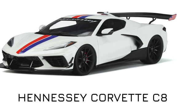 Chevrolet Hennessey Corvette C8 Artic White 1/18 GT SPIRIT GT317