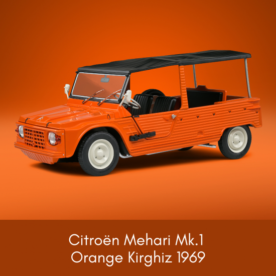 Citroën Méhari Mk1 Orange 1969 1/18 SOLIDO S1808201