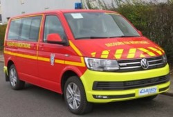 VW Transporter T6 " Pompiers - SDIS2A Ajaccio " 1/43 ODEON ODEON085