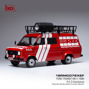 Ford Transit MKII " RED Assistance " avec galerie 1/18 IXO 18RMC072XE