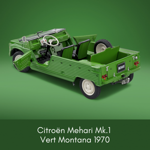 Citroën Méhari Mk1 Vert Montana 1970 1/18 SOLIDO S1808202