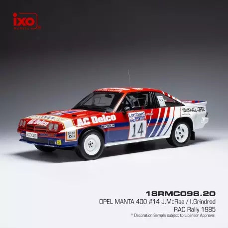 Opel Manta 400 #14 Rallye RAC 1985 1/18 IXO 18RMC098