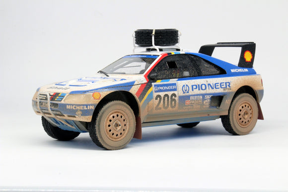 Peugeot 405 T16 Turbo 16 2nd Paris Dakar 1989 Dirty 1/18 TOP MARQUES