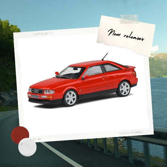 Audi Coupé S2 Lazer Red 1992 1/43 SOLIDO S4312201