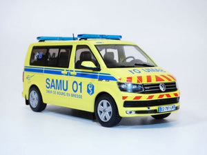VW Transporter T6 SAMU " 01 AIN Bourg-En-Bresse " 1/43 ODEON ODEON089